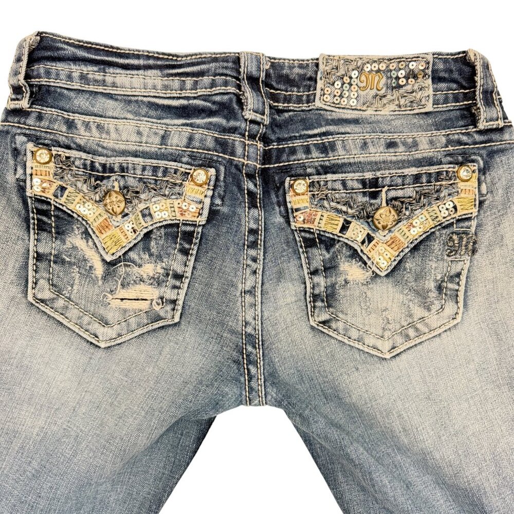 Miss Me Jeans - Signature Slim Boot - Women's SZ 27 - Embellished Flap Pocket - Picture 8 of 11